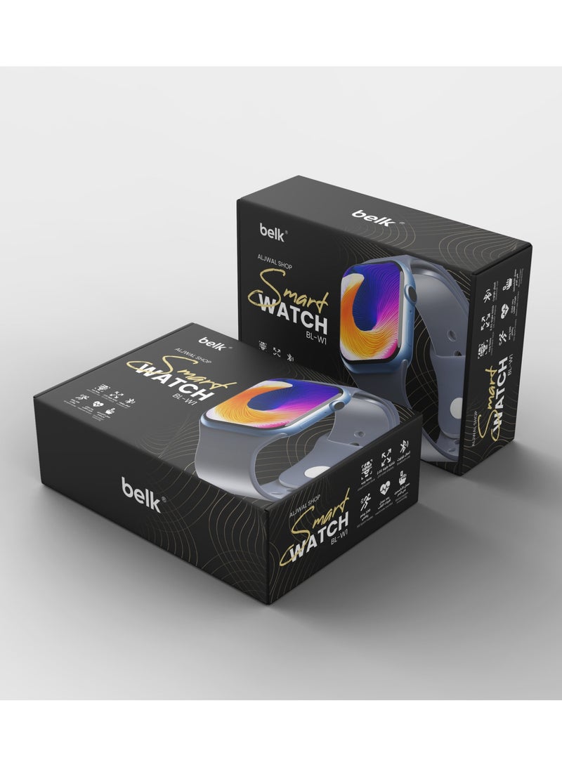 wireless smart watch with high-resolution screen, Bluetooth connection with multiple sports modes and contains multiple applications with 3 additional bracelets from Belk