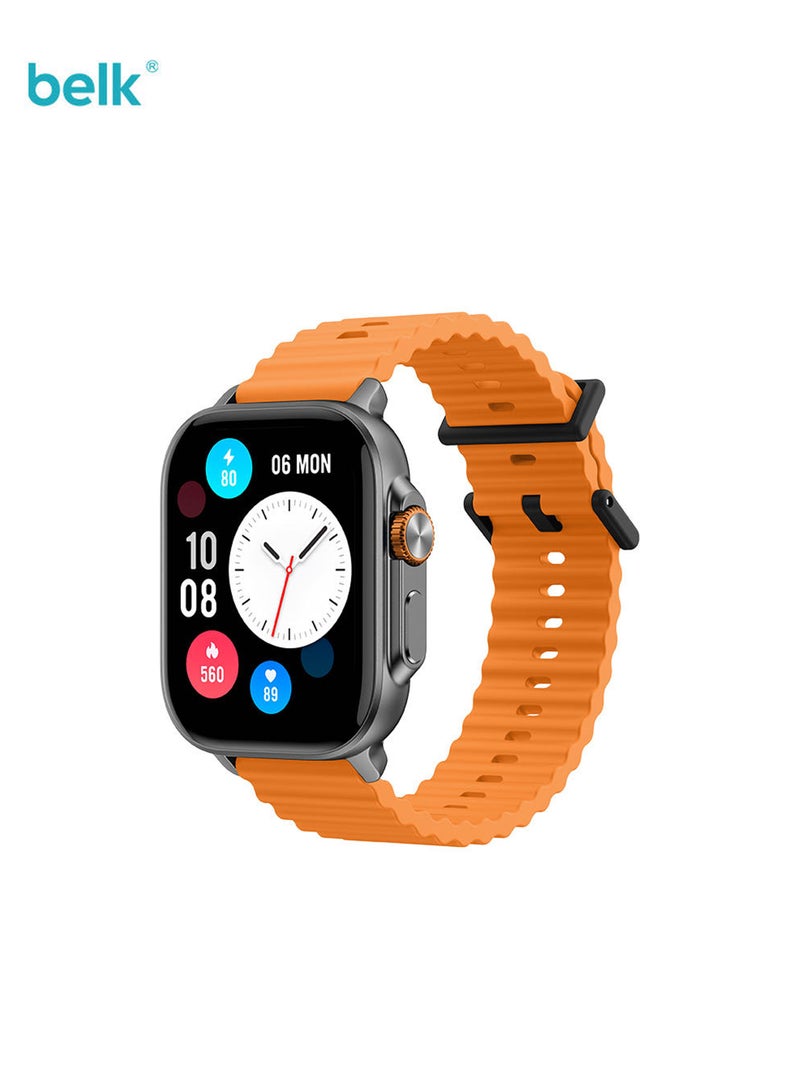 wireless smart watch with high-resolution screen, Bluetooth connection with multiple sports modes and contains multiple applications with 3 additional bracelets from Belk