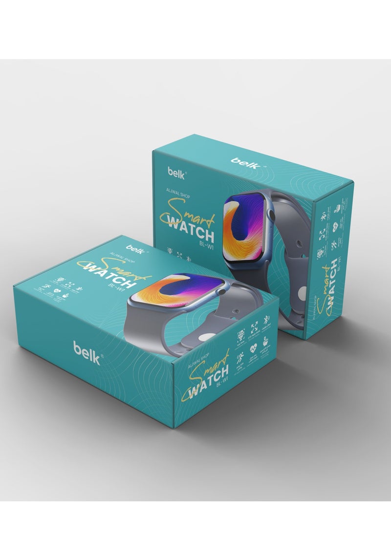 wireless smart watch with high-resolution screen, Bluetooth connection with multiple sports modes and contains multiple applications with 3 additional bracelets from Belk