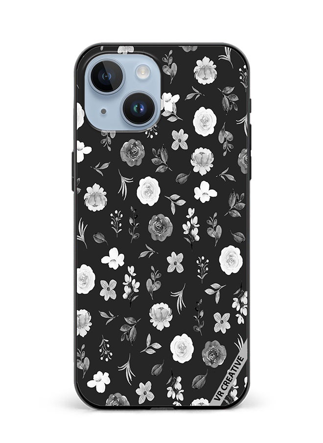 Protective Case Cover For Apple iPhone 15 Plus Flower Design Multicolour