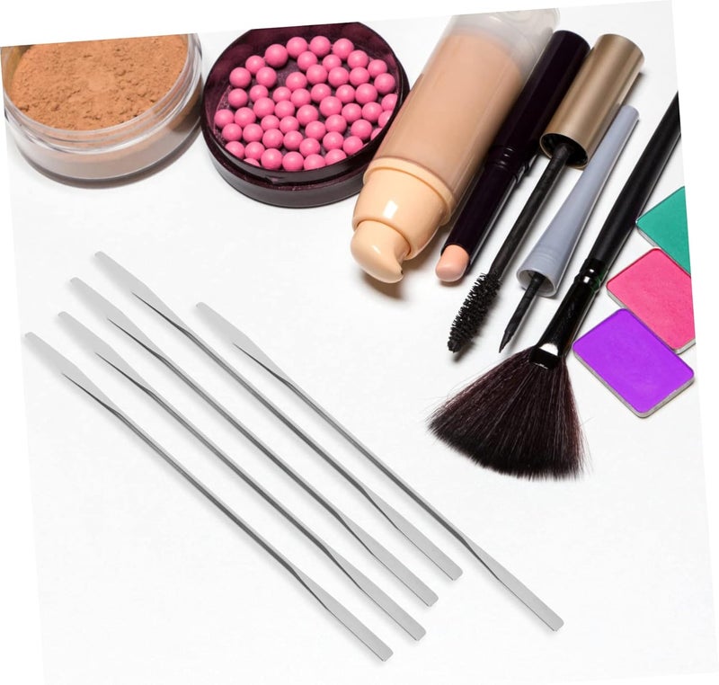 Worldwide simple practical design Milisten 10pcs Stainless Steel Makeup Spatula for Professional Mixing Cosmetic Pigment Mixing Rods for Foundation Nail Art and Elegant appearance - Image 4
