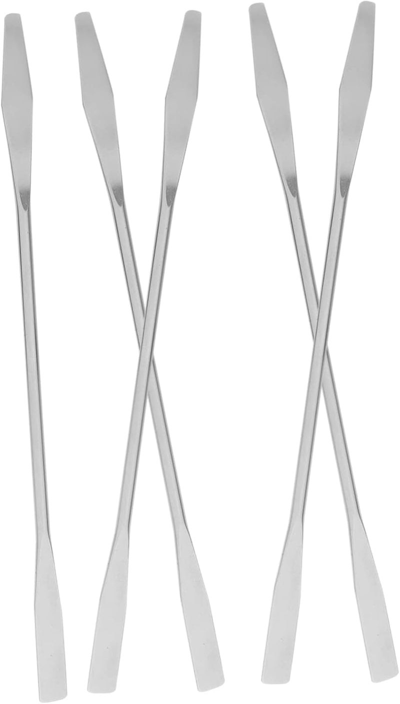 Worldwide simple practical design Milisten 10pcs Stainless Steel Makeup Spatula for Professional Mixing Cosmetic Pigment Mixing Rods for Foundation Nail Art and Elegant appearance - Image 1
