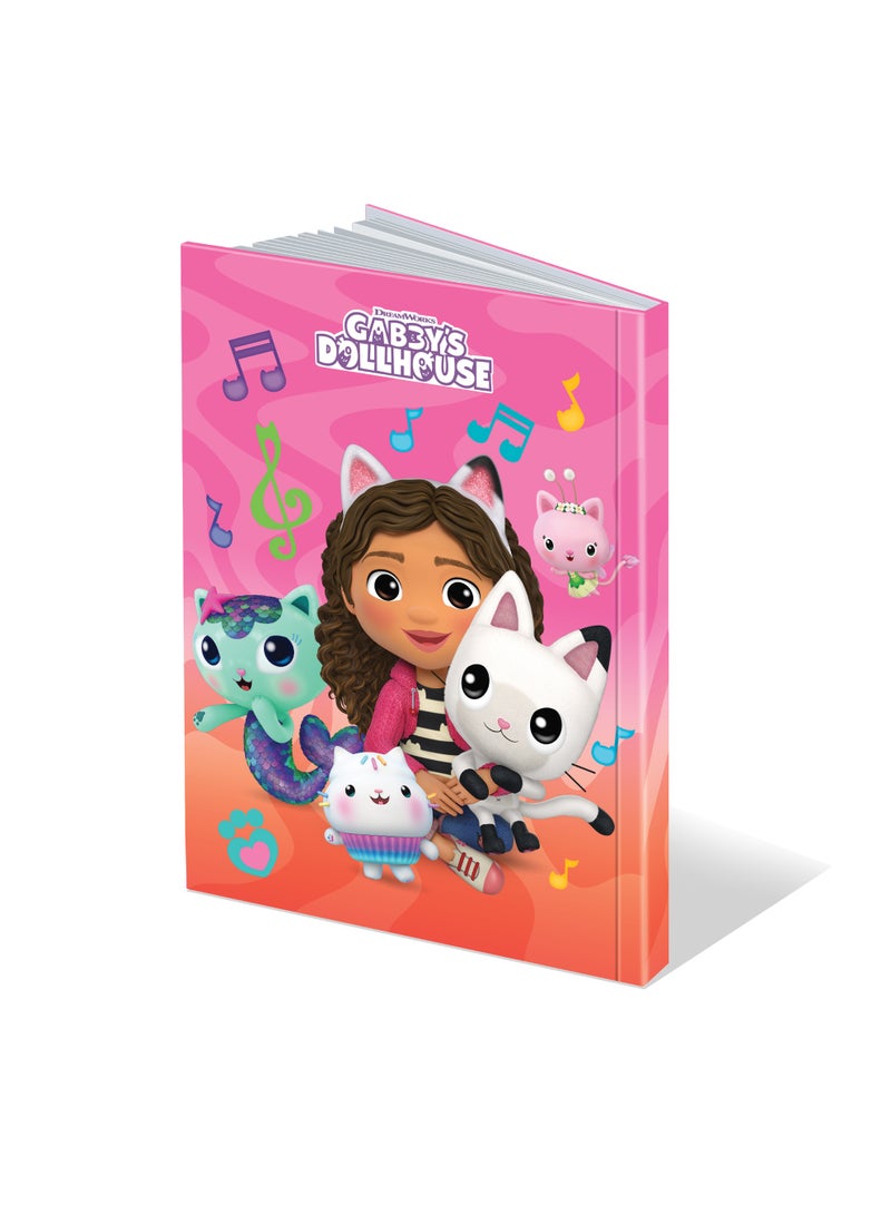 UNIVERSAL Gabby’S Dollhouse Hard Cover Note Book 100 Sht - Arabic Ruling (16X22)