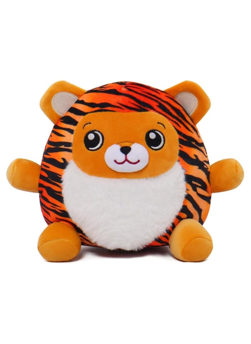 Happy Lines Gifts Dream Beams glow in the dark - , Connor the tiger (7.5"/18cm) - Vacuum Pack w/ hangtag  - Image 1