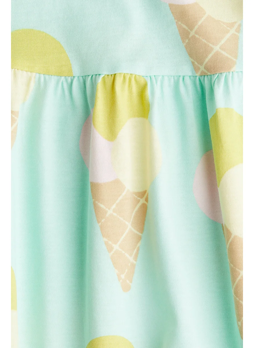 اتش اند ام Patterned Cotton Dress