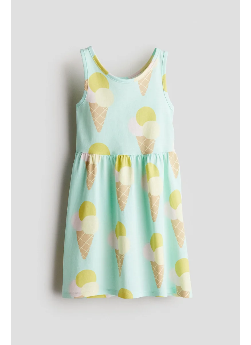اتش اند ام Patterned Cotton Dress