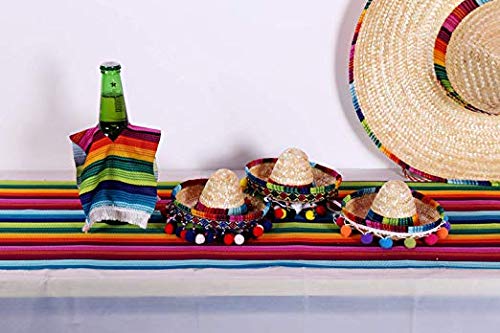 Crazy Night Mini Sombrero Top Hat Headband Tiny Straw Hat Small Sombreros for Baby Kids Dog Cat,Mexican Fiesta Birthday Party Supplies Table Decoration - Image 2