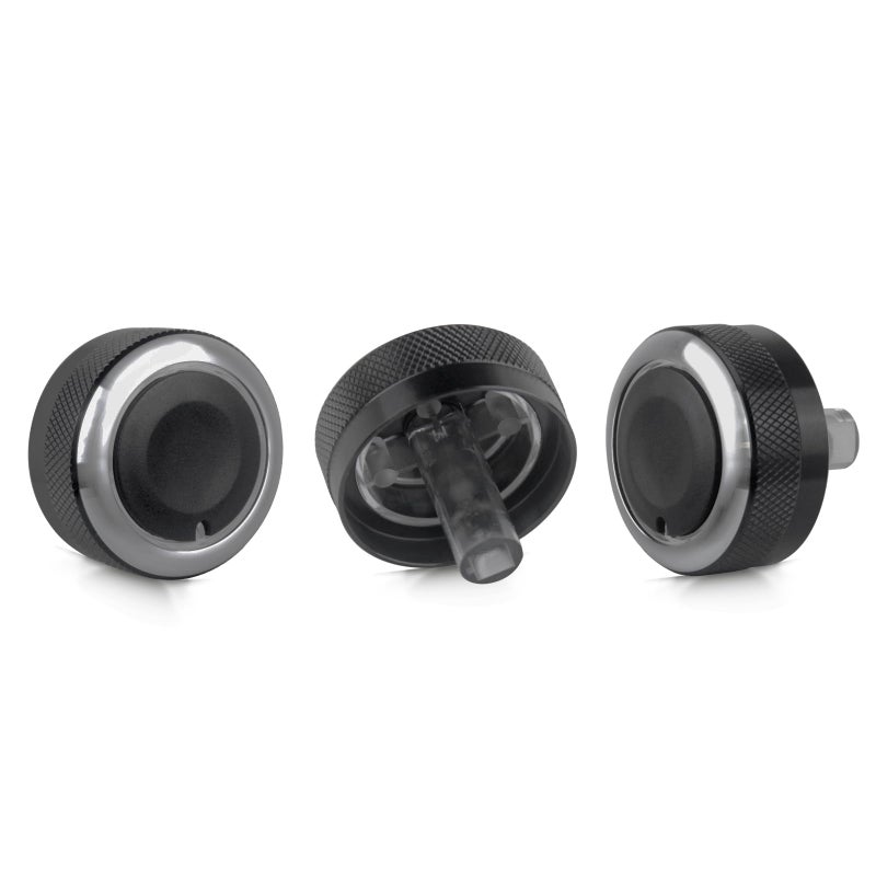 Xislet Upgraded Tundra AC Knobs Compatible with 2000 2001 2002 2003 2004 2005 2006 Toyota Tundra Accessories Air Conditioner Heater Blower Fan Control Switch Button 559050C010 559050C010 Black - Image 3