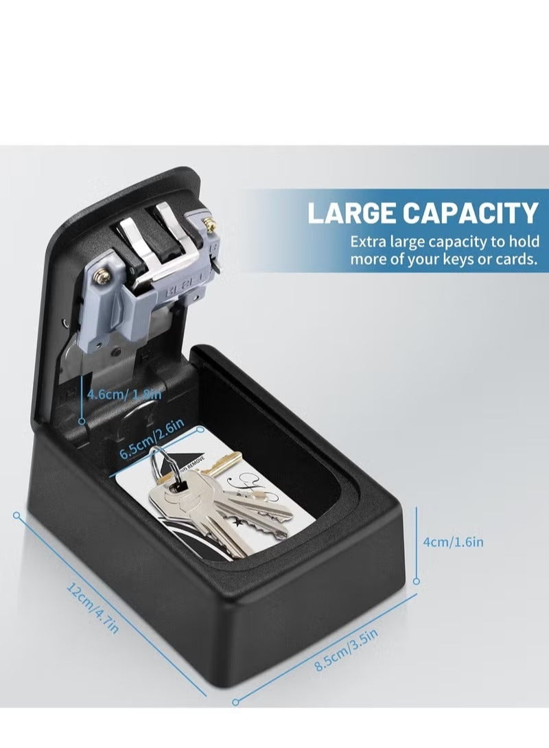 Key Lock Box for Outside - Sturdy and Durable Lock Box for House Key,Key Capacity Lockbox for Keys Outdoor,Waterproof Emergency Spare Key Lockbox with Resettable Code for Home ﻿ - Image 4