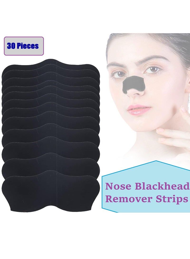 30pcs Blackhead Nose Patchs Nose Acne Remover Strips Deep Cleansing Nose Pore Stickers for Use on Nose, Forehead and Chin  - Image 1