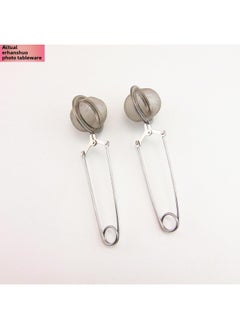 Stainless Steel Heart-shaped Tea Ball Strainer Five-star Tea Leach Bag Kitchen Utensils Infuser Clip-Color:5.5 Mesh Tea Clip 201 Material