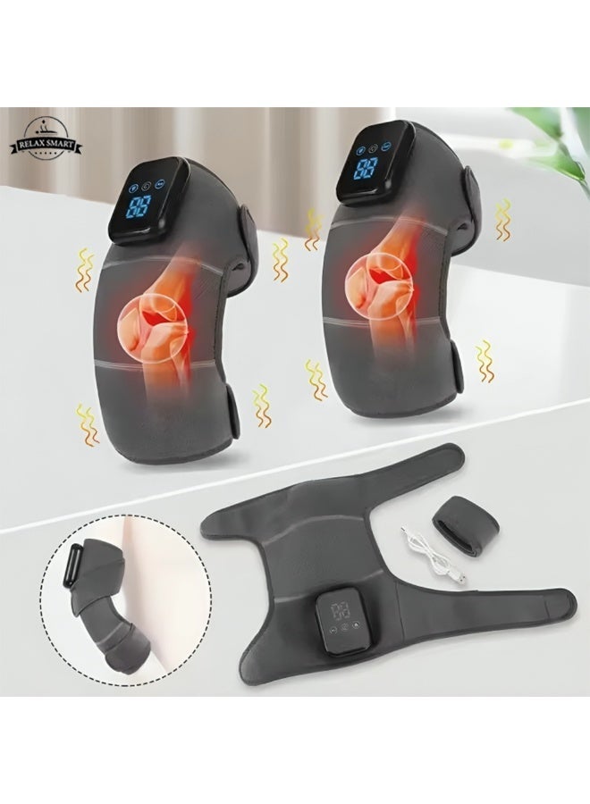Relax Smart Electric Knee Massager with USB Heating, Vibration & Infrared Hot Compress – Therapy Pad for Knee, Elbow, and Shoulder Joint Pain Relief, Portable Heated Massage Support Brace - Image 3