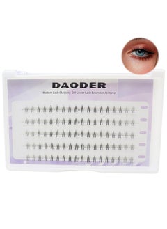 DAODER Bottom Lash Clusters Natural Lower Lash Extension Wispy Eyelash Extension With Clear Band Manga Bottom Eyelashes Extension 6Mm For Under Eyes(Bottom Lashes Spike)  - Image 1