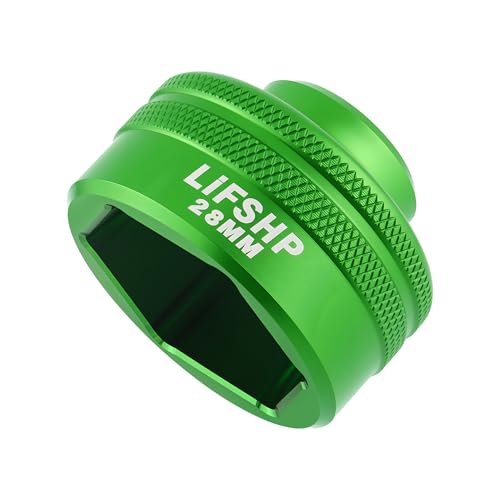 LIFSHP 28MM Oil Filter Socket 38 Drive For Dodge Ram 67L Cummins Other Vehicles OilFuel Filter Removal ToolGreen - Image 1