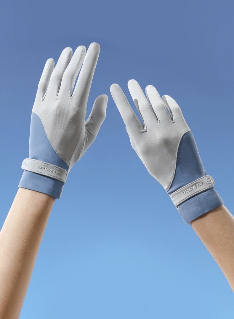 جولوف جوي قفازات نسائية للحماية من الشمس، لممارسة الرياضات الخارجية، وركوب الدراجات والدراجات الكهربائية، رفيعة - Image 2