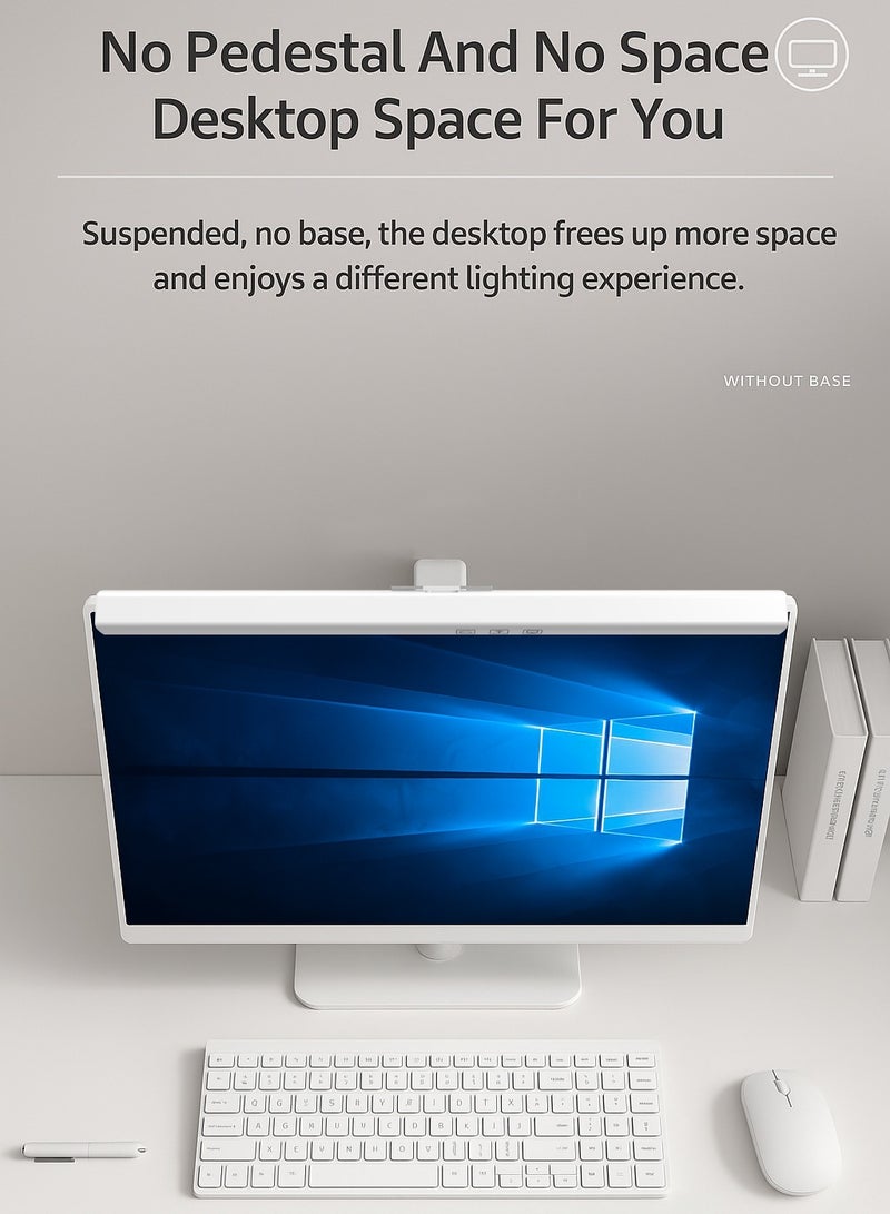 ULHYC USB Powered Computer Monitor Laptop Lamp for Office/Home/Gaming/Desk with Adjustable Brightness/White 330MM - Image 5