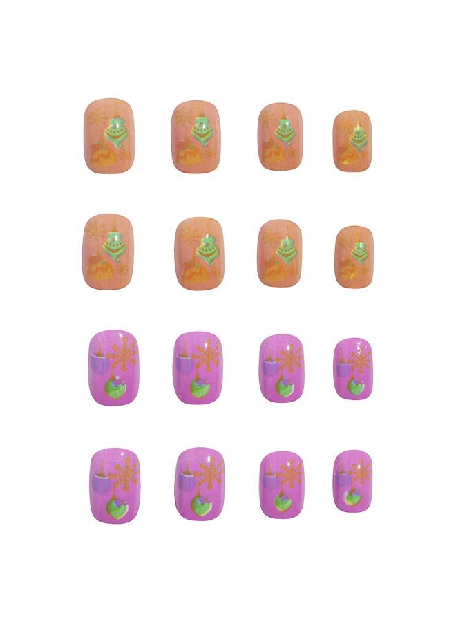 Lip Smacker Disney Princess Holiday Press On Nails Stocking Christmas Gifts For Girls Kids - Image 2