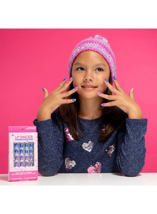 Lip Smacker Disney Princess Holiday Press On Nails Stocking Christmas Gifts For Girls Kids - Image 4