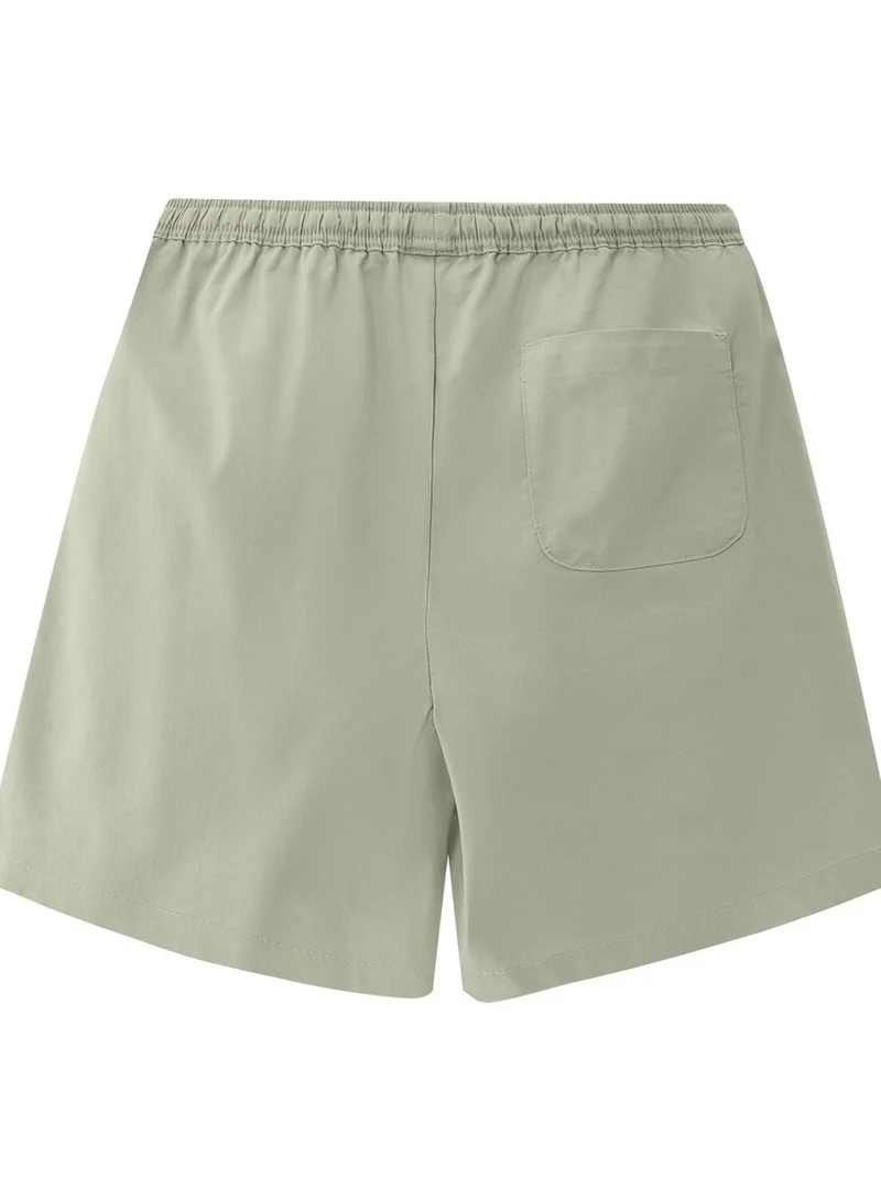 GIORDANO Kid's Mid-Rise Relaxed Fit Twill Shorts