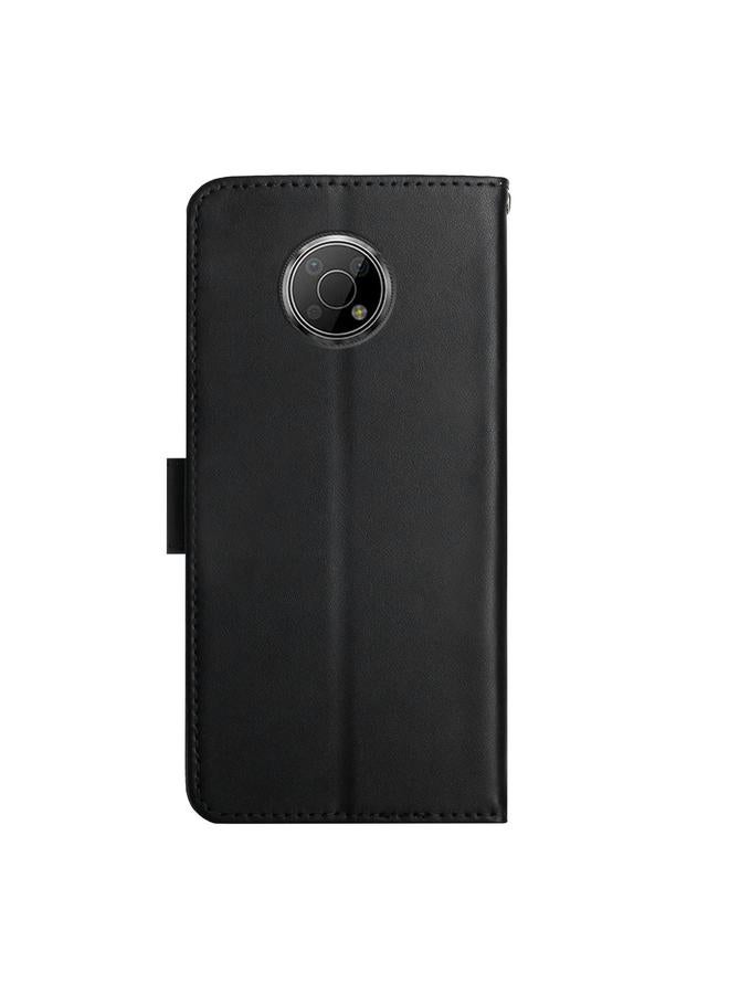 اس-توب جراب لهاتف Nokia G300 مصنوع من الجلد الطبيعي مقاوم لبصمات الأصابع، قابل للطي أفقيًا - Image 3