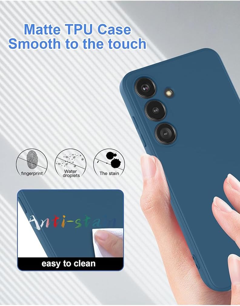 Theodor Protective Slim Fit Case Liquid Silicone Cover With Full Body Protection Anti-Scratch Shockproof Case For Samsung Galaxy S24 Plus Blue Popey Multicolour Mcplssgs24Pbluea520 - Image 2