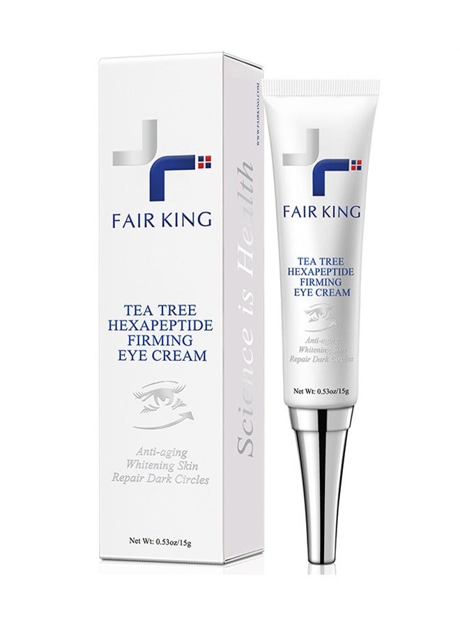 Fair King Tea Tree Hexapeptide Firming Eye Cream, Anti-Aging, Whitening Skin, Repairing Eye Care Essence - 15G - Image 1