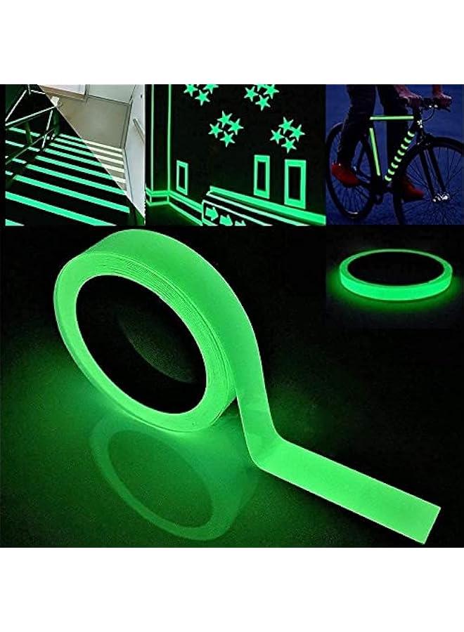 RYNX 2 Glow in The Dark Tape Green and Blue Glow Tape DIY Home Luminous Wall Sticker Tape Sticker Nonslip for Home Decoration and Dark Night e Signs 33 feet Length 0.7inch Width - Image 2