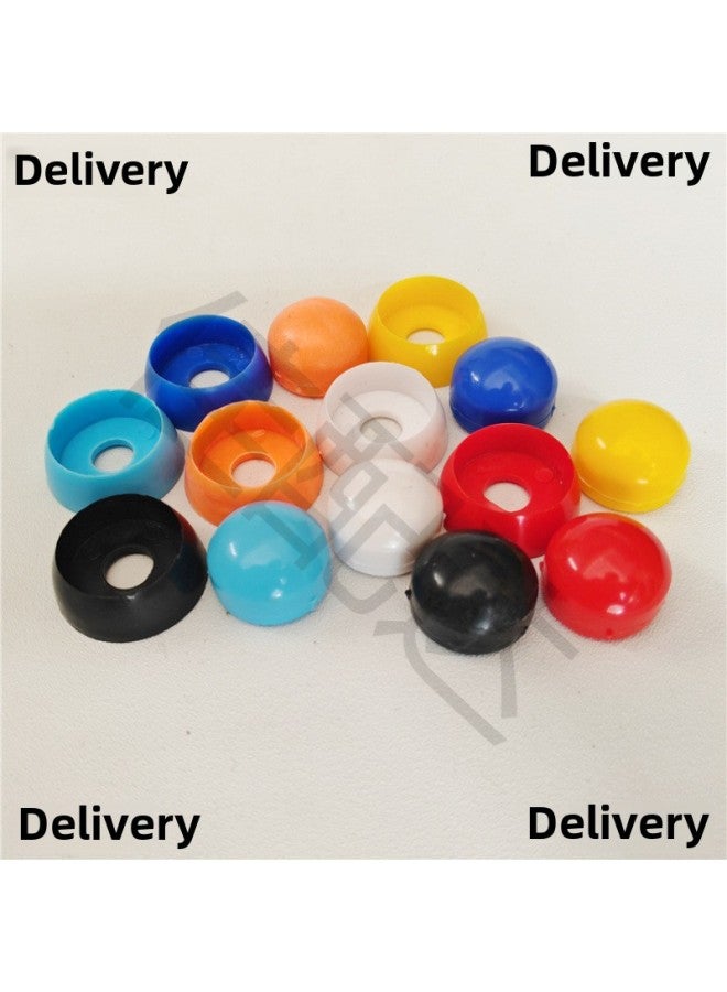 Playground Children's Playground Naughty Castle Nut Cap Slide Slide Plastic Plastic Bolt Protective Cover Wire Cap-Color:White - 25 Caps - Image 2