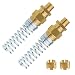 Dazakoot Brass DOT Air Brake Hose End Fitting Dazakoot 38 Hose x 38 Male Connector with Spring Guard 2 Pack Air Brake Hoses Fitting with 2 Pack Fitting Sleeve Tube - Image 2