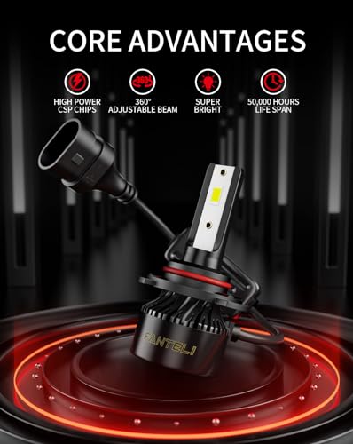 FANTELI Bulbs Combo 6500K Cool White 68000LM 800 Brightness Backup 11 Size Plug and Play IP68 Waterproof Off Road Fog Lights Pack of 4 - Image 3