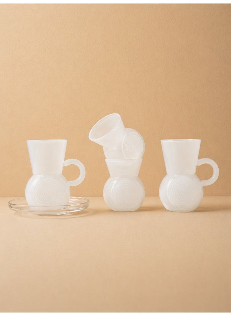 Raz 18 Pieces Solis Glass Tea & Coffee Cups Set | Elegant Arabic Tea Glasses | Luxury Gift Box - Image 1