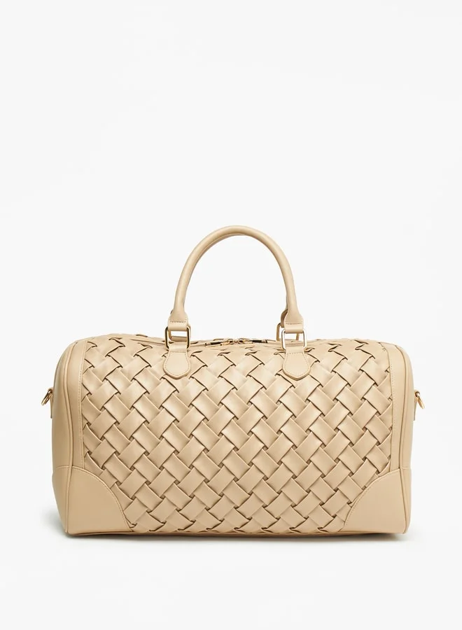 Celeste Women Quilted Duffle Bag with Double Handle and Zip Closure