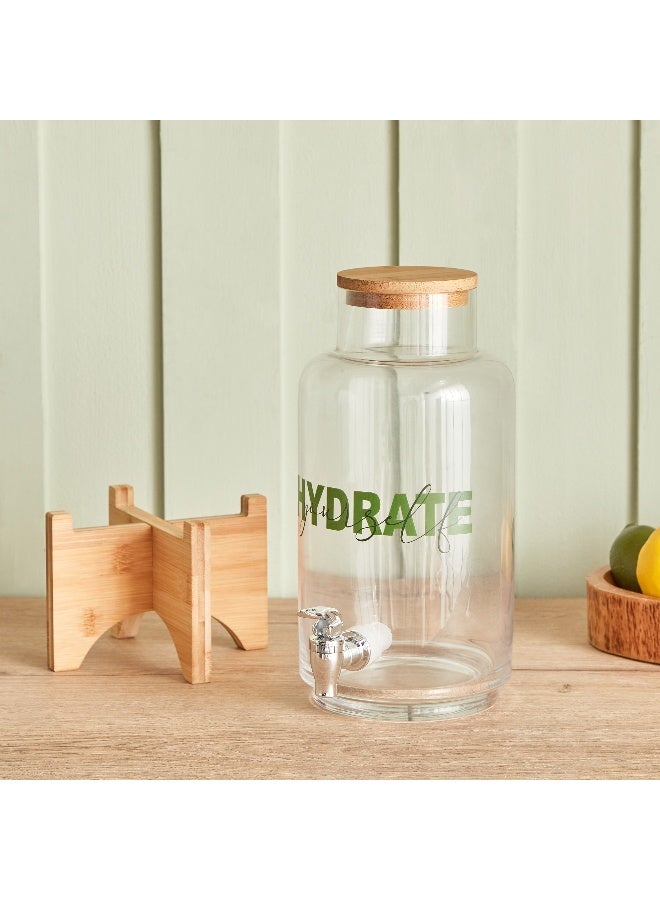 Home Box Harmony Glass beverage Dispenser with Stand - 4000 ml - Image 3