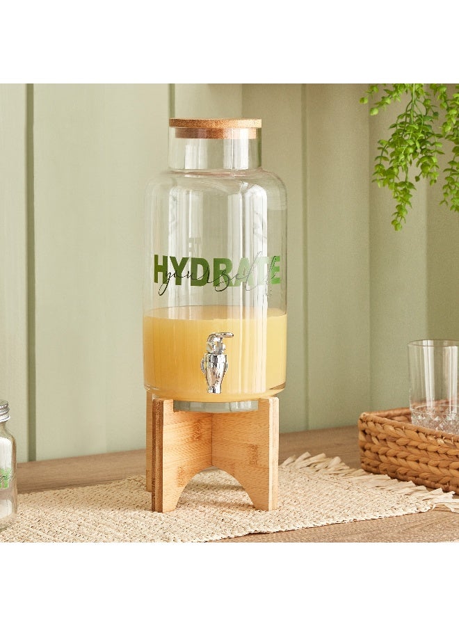 Home Box موزع مشروبات زجاجي هارموني مع حامل - 4000 مل - Image 1