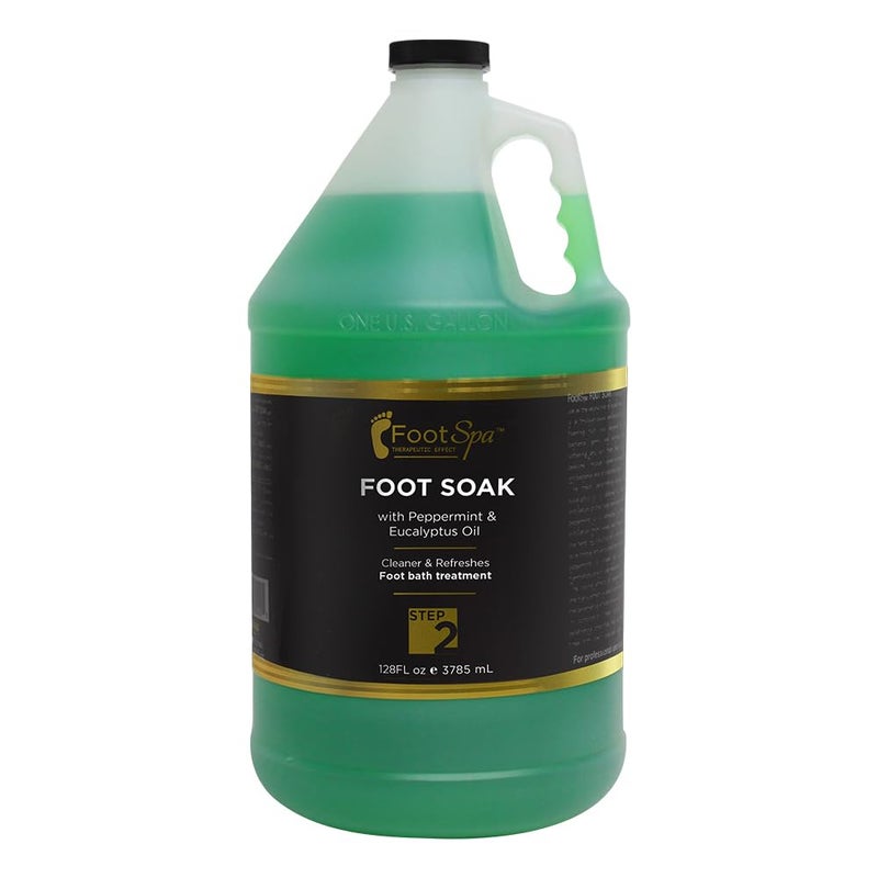 footspa FOOT SPA - Foot Soak - Cleanses, Softens, and Refreshes - Made With Eucalyptus & Peppermint Oil - 128 Oz Gallon - Bulk, Refill Gallon - Image 1