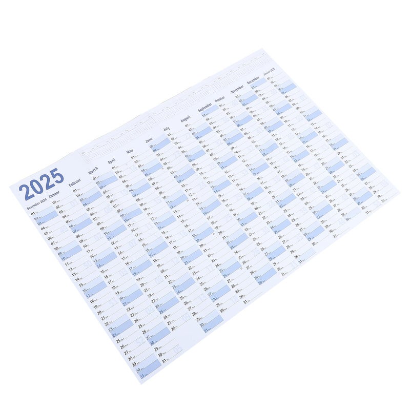 2025 Hanging Wall Calendar English Monthly Planner For Home Office Organization - Image 2