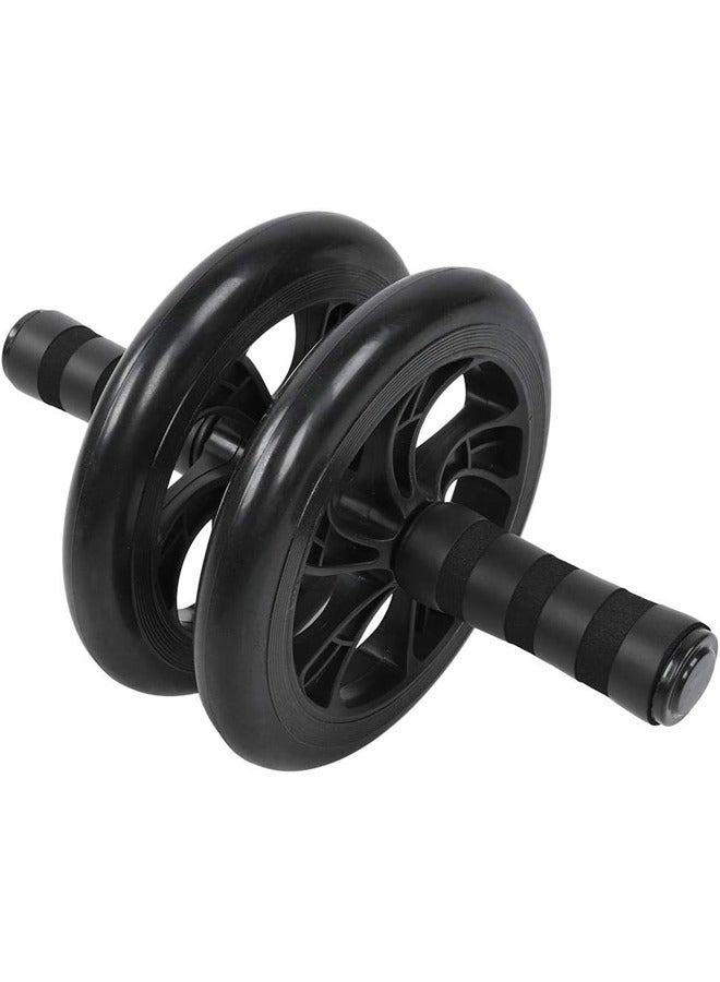 Abdominal Trainer Wheel Roller With Knee Mat Black - Image 2