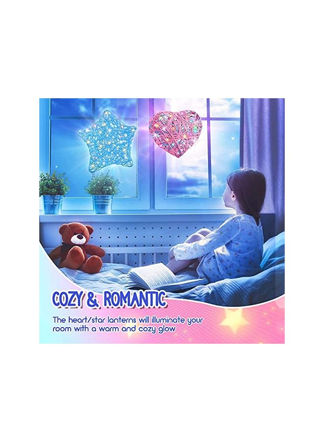 The Bros 3D String Art Kit for Kids, Craft Kits for Kids Age 7-12 Gifts for 7-12 Year Olds Girls Arts and Crafts for Kids Age 7 8 9 10 11 12 Toys for 7 8 9 10 11 12 Year Old Girls DIY Lantern Toys - Image 2