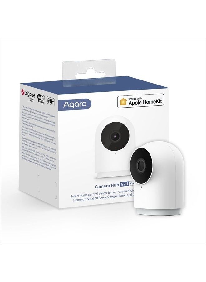Aqara - Security Camera Hub Indoor G2H Pro, 1080p HD HomeKit Secure Video Indoor Camera, Night Vision, Two-Way Audio, Zigbee Hub, Plug-in Cam Compatible with Alexa, Google Assistant, Works with IFTTT - Image 1