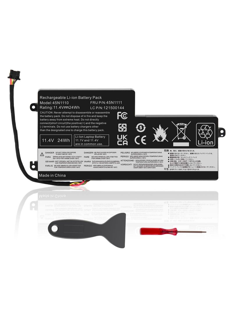 Max Power 45N1110 Laptop Battery for Lenovo ThinkPad X240 X240S X250 X250S X260 X270 T440 T440S T450 T450S T460 T550 L450 L450S Series 45N1112 45N1113 45N1111 01AV459 45N110945N1773 - Image 1