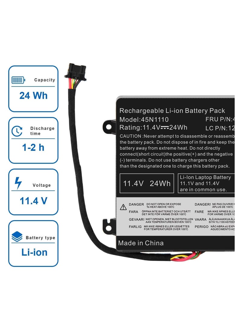 Max Power 45N1110 Laptop Battery for Lenovo ThinkPad X240 X240S X250 X250S X260 X270 T440 T440S T450 T450S T460 T550 L450 L450S Series 45N1112 45N1113 45N1111 01AV459 45N110945N1773 - Image 2