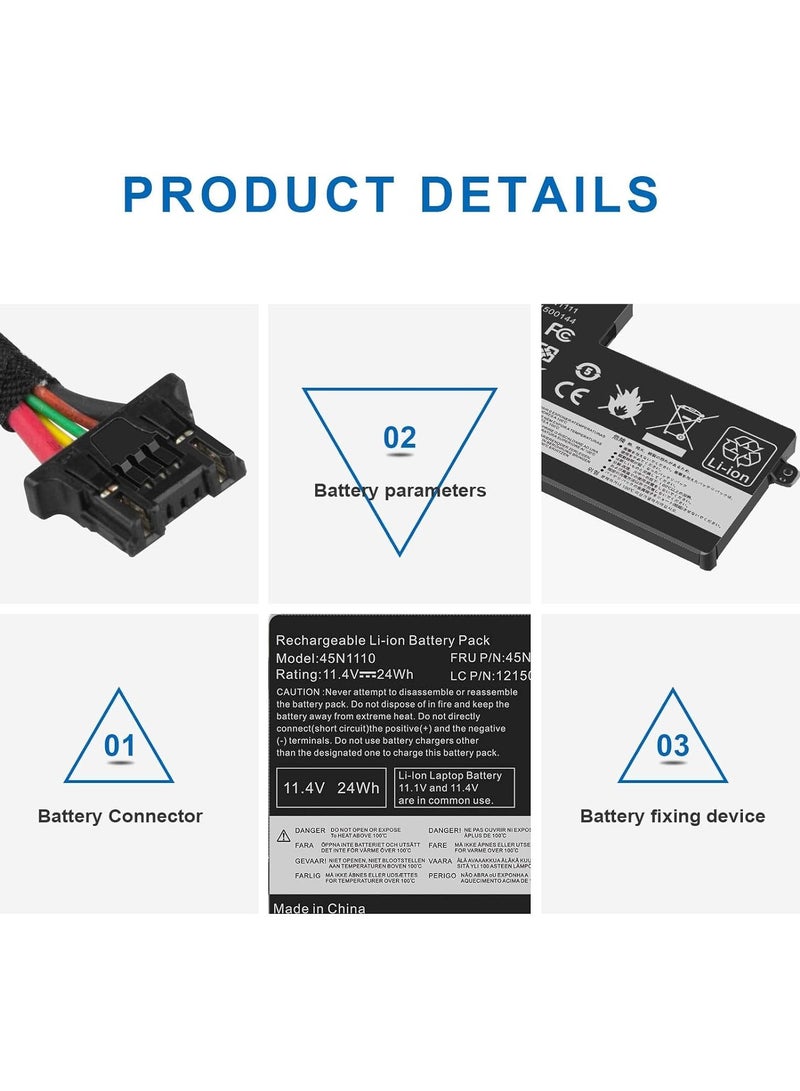 Max Power 45N1110 Laptop Battery for Lenovo ThinkPad X240 X240S X250 X250S X260 X270 T440 T440S T450 T450S T460 T550 L450 L450S Series 45N1112 45N1113 45N1111 01AV459 45N110945N1773 - Image 4