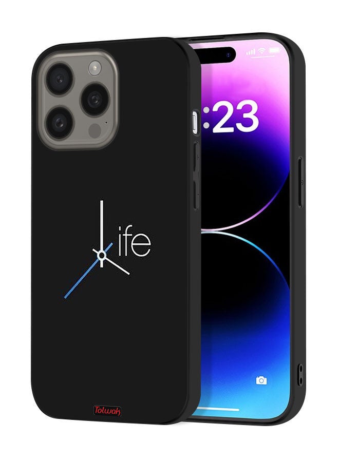 Tolwak Apple iPhone 15 Pro Protective Case Cover Life Clock - Image 1