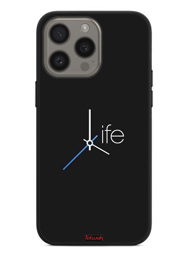 Tolwak Apple iPhone 15 Pro Protective Case Cover Life Clock - Image 2
