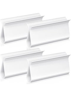 Excefore Window Shades Shade Pull for Roller Shades Pull Down Shades Blinds for Windows Shade Grips Plastic Hem Grip Roller Shade Hardware for Home Rolling Curtain Accessories (White,4 Pieces)  - Image 1