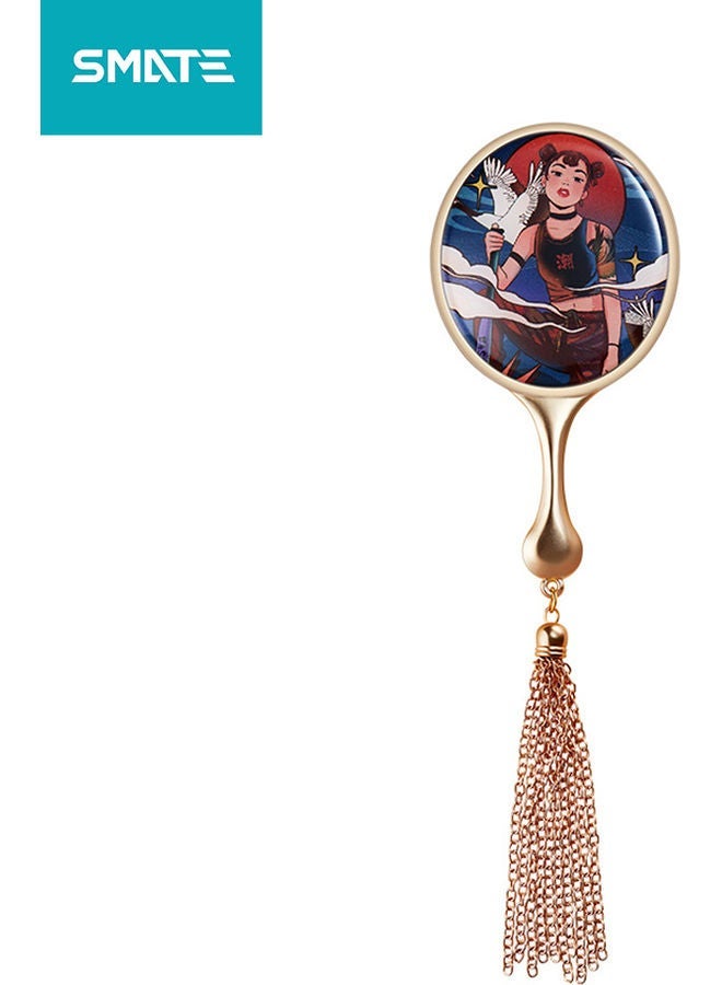 NIBEMINENT Retro Style Makeup Mirror Frame White 13.00X2.00X8.00cm - Image 1