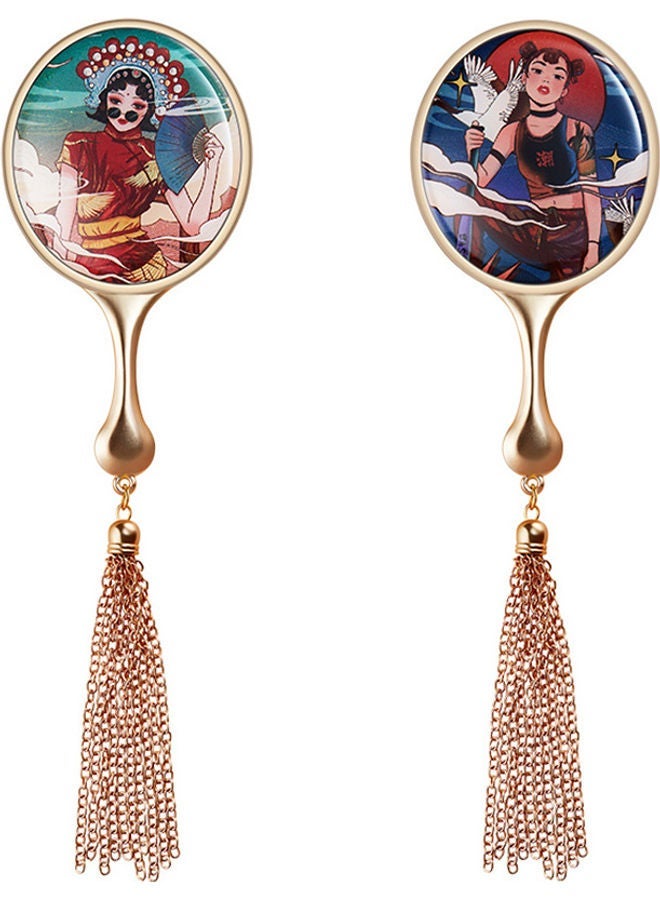 NIBEMINENT Retro Style Makeup Mirror Frame White 13.00X2.00X8.00cm - Image 4