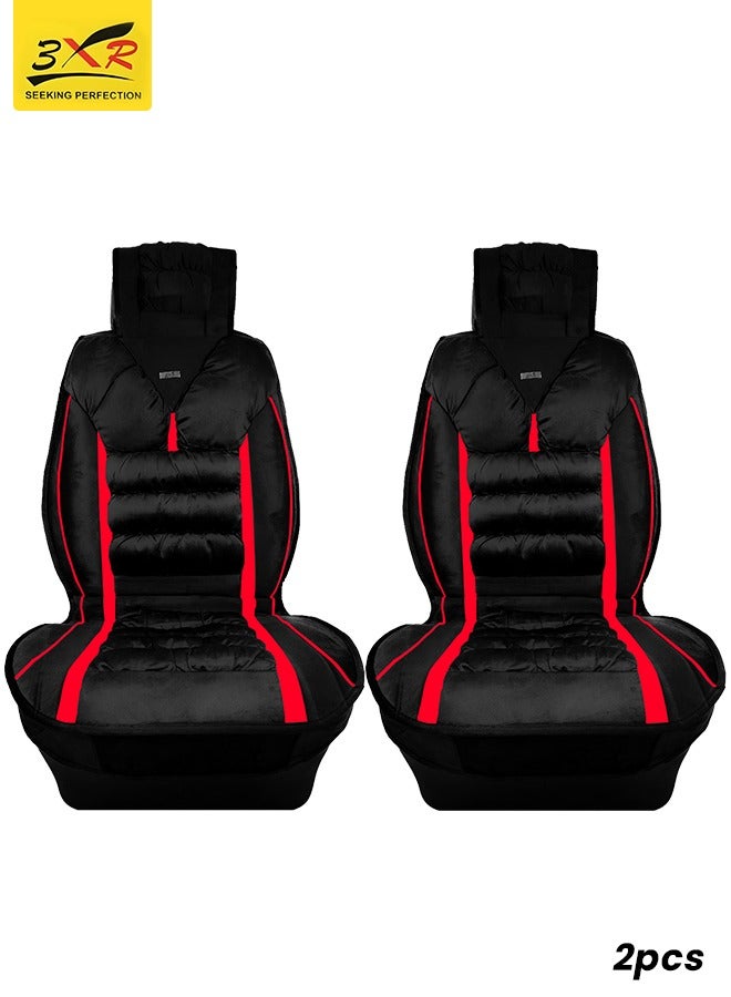 3XR Universal Car Seat Covers - 2PCS, Compatible with Detachable Headrests & Airbags - Image 1