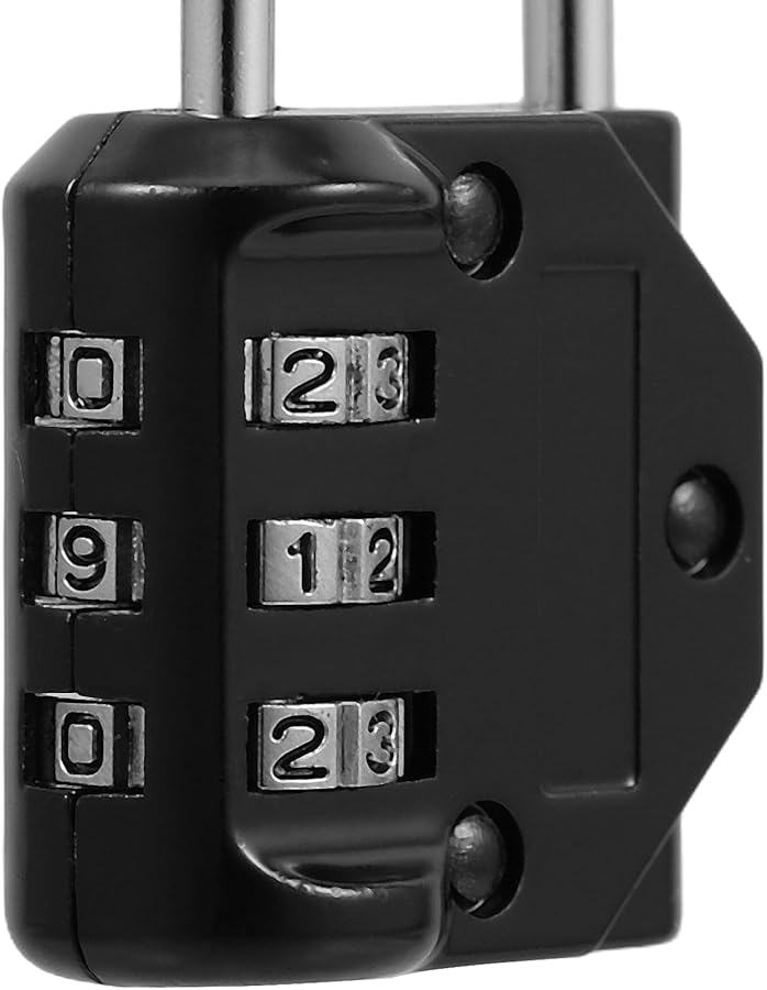 Black Digital Code Lock Padlock Keyless Combination for Gym Locker Portable Weatherproof Heavy Security - Image 4
