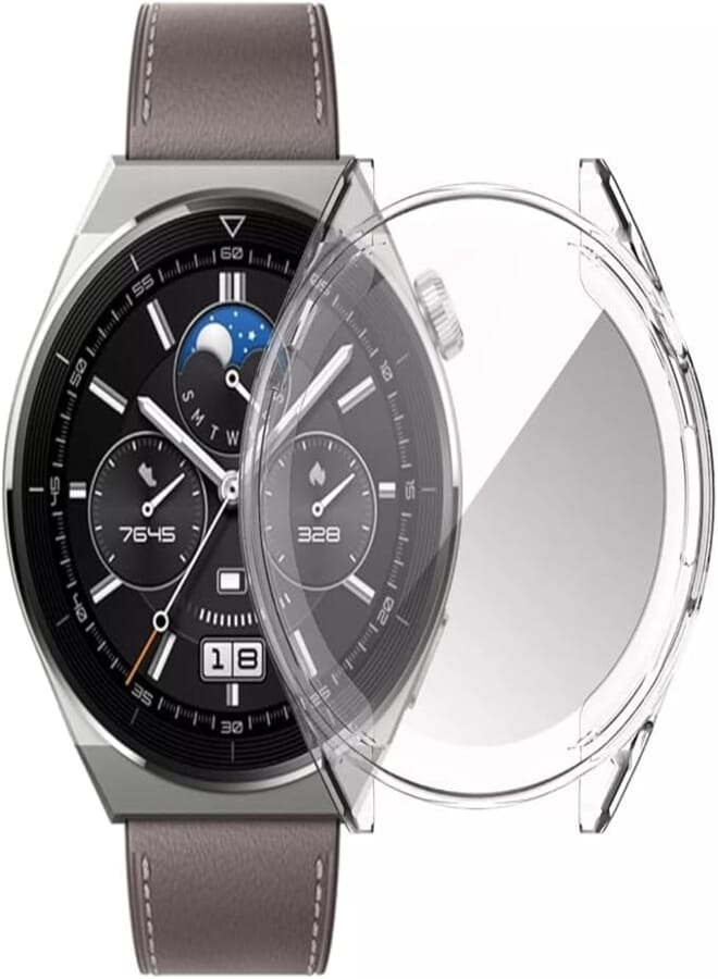 Next Next store TPU Full Protective Case Cover Compatible with Huawei Watch GT3 Pro 46mm (Clear)